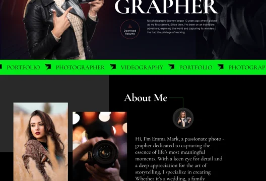 Photographer-Portfolio-Home-page